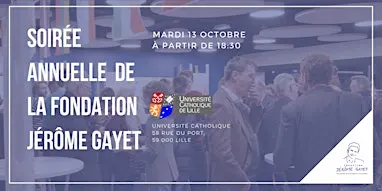 Soirée annuelle 2026 • Fondation Jérôme Gayet