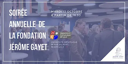 Soirée annuelle 2026 • Fondation Jérôme Gayet