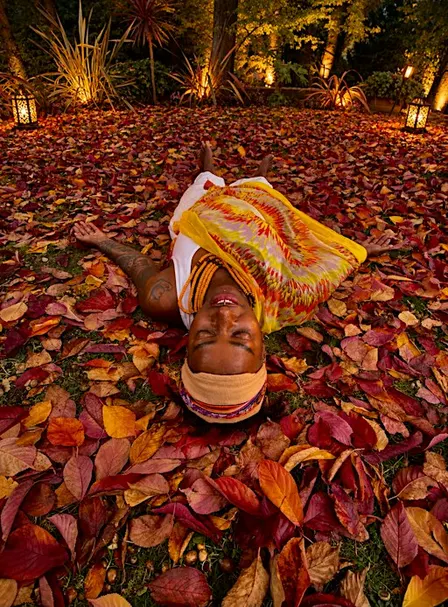 HallowedQueen: Black Woman Magic Day Retreat In Warm Marquee By Firelight