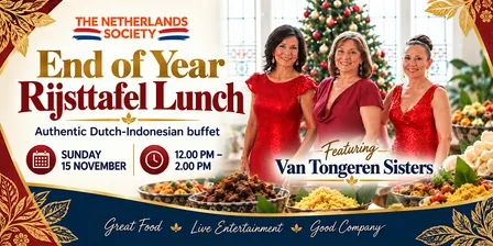 End of year rijsttafel lunch with Van Tongeren Sisters