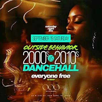 Saturday Night Live at OOO: 2000s vs 2010s Dancehall - Free Entry with RSVP
