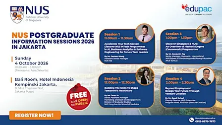 NUS Postgraduate Information Sessions 2026 in Jakarta