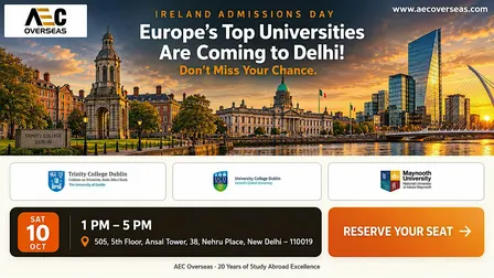 Ireland Admissions Day in Delhi 2026