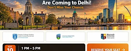 Ireland Admissions Day in Delhi 2026