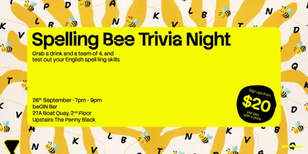 SPELLING BEE Trivia Night