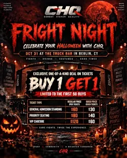CHQ Fright Night - Live Kickboxing & Muay Thai & Grappling