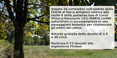 Passeggiata botanica gratuita