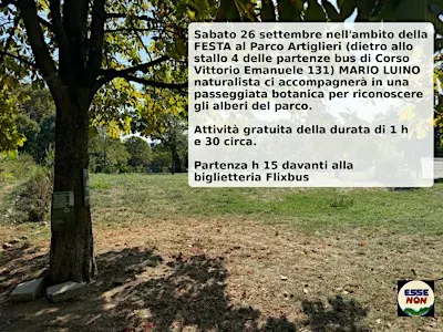 Passeggiata botanica gratuita