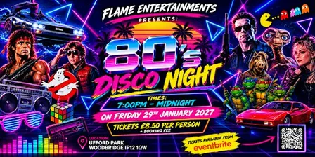 80’s Party Night @ Ufford Park 2027