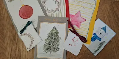 Kartenmalerei mit Aquarell