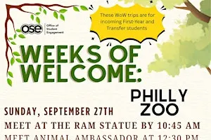 Weeks of Welcome: Philly Zoo 9/27