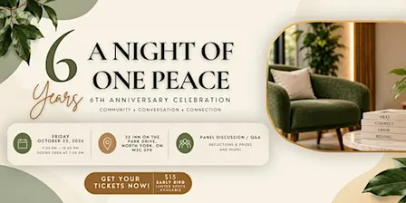A Night of One Peace: Celebrating Six Years of Healing, Growth & Community
