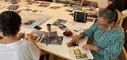 Let's Create for Black History Month: Music, Memory & Identity Collage Work