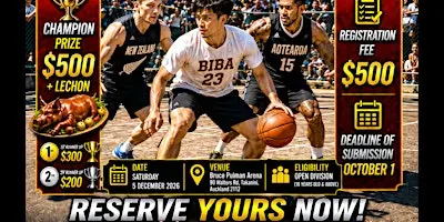 2026 BIBA Basketball Cup New Zealand | One-Day League