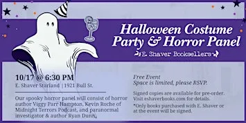 Halloween Costume Party & Horror Panel