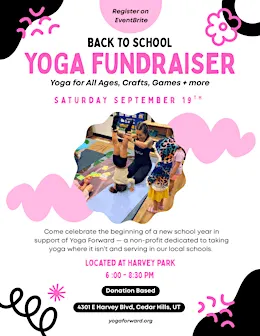 Back To School Yoga Fundraiser