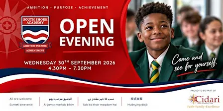 South Shore Academy Open Evening 2026