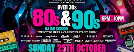 Over 30’s: Nothing But 80’s & 90’s at The Roost!