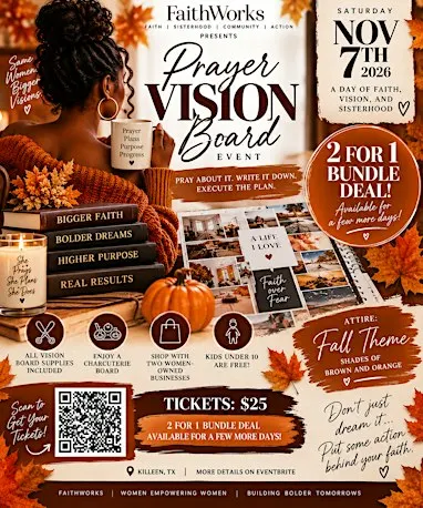 FaithWorks Vision Prayer Board Event