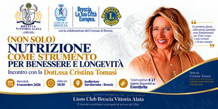 (NON SOLO) NUTRIZIONE COME STRUMENTO PER BENESSERE E LONGEVITÀ