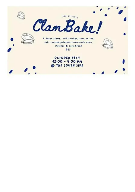 CLAMBAKE/FOOTBALL/MUSIC