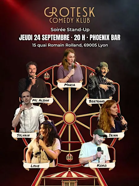 Grotesk Comedy Klub @Phoenix Bar, Lyon 5