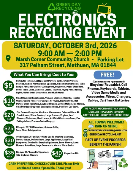 Methuen Electronics Recycling Event ♻️