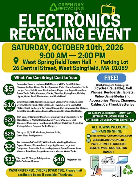 West Springfield Electronics Recycling Event ♻️