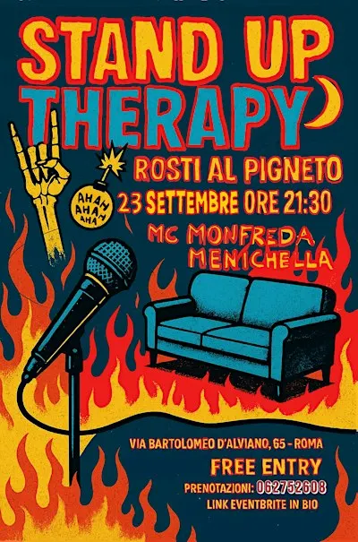 STAND-UP COMEDY ROSTI AL PIGNETO - FREE ENTRY - 23/09