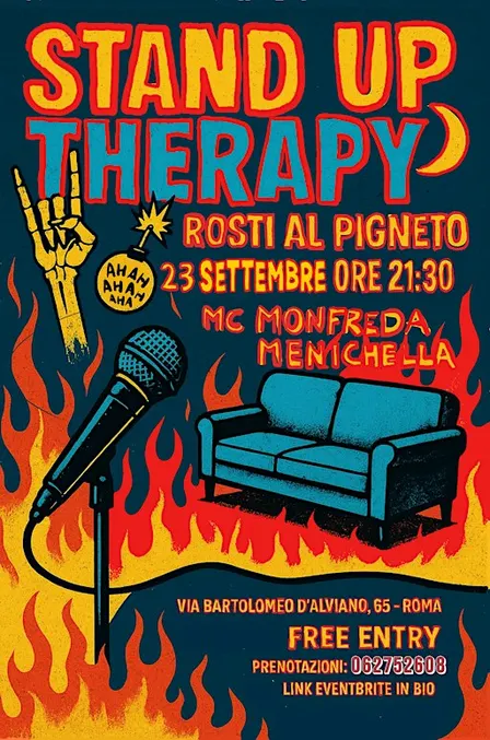 STAND-UP COMEDY ROSTI AL PIGNETO - FREE ENTRY - 23/09