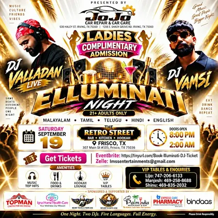 Illuminati  DJ Night Desi | South Indian Music