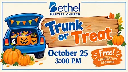 Bethel Baptist Church Trunk or Treat