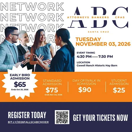 Fall  Santa Cruz ABC (Attorneys, Bankers, and CPAs) Networking Event