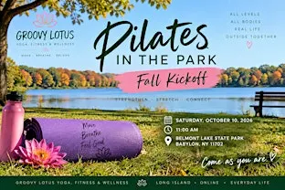 PILATES KICKOFF!!! in the Park at Belmont Lake FREE GIFT FOR ALL!