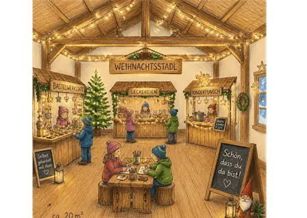 Kinder Kreativ Bastel & Adventsmarkt im Weihnachts-Stadl