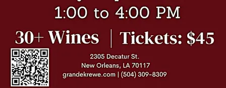 FALL INTO REDS WINE FESTIVAL SATURDAY SEPTEMBER 19 1-4PM