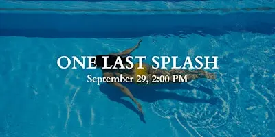 One Last Splash