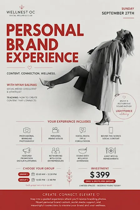 Personal Branding Experience- grow your business!
