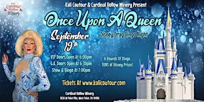 ONCE UPON A QUEEN Disney Drag Bingo Night