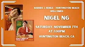 Nigel Ng celebrates DON'T MESS UP YOUR RICE at Barnes & Noble - HB