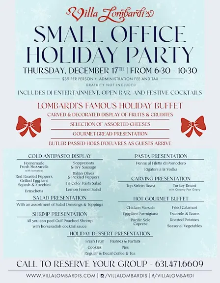 Villa Lombardi's Small Office Holiday Party