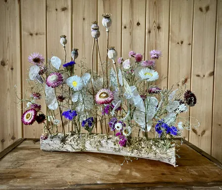 Dried Flower Table/Mantle Summer Arrangement  Workshop