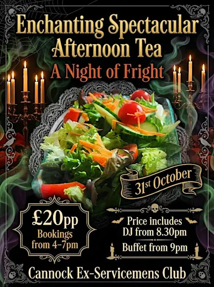 Enchanting Spectacular Afternoon Tea, Anight of Fright