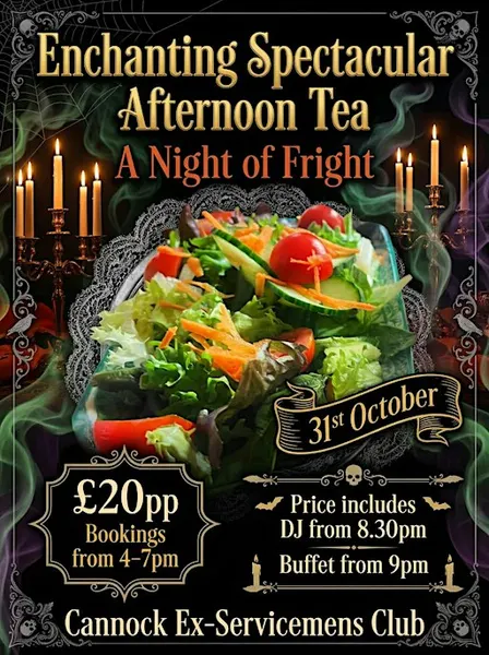 Enchanting Spectacular Afternoon Tea, Anight of Fright
