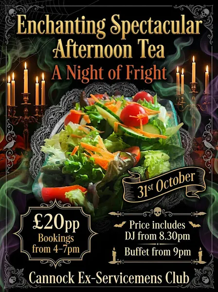Enchanting Spectacular Afternoon Tea, Anight of Fright
