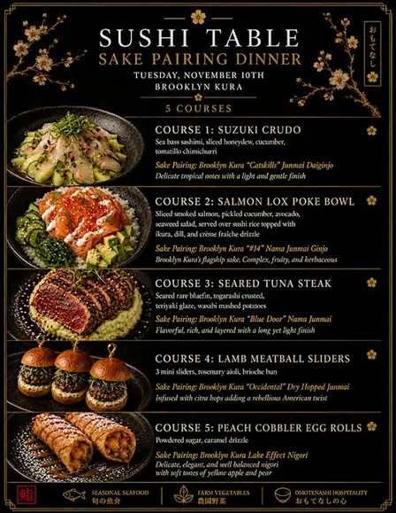 Sake Pairing Dinner