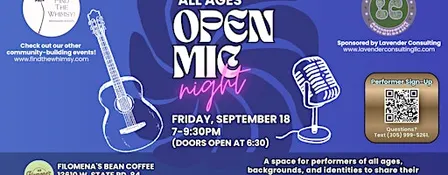 Open Mic Night at Filomena's Bean Coffee!