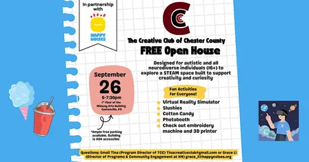 Happy Noises x TCC Open House for Autistic & Neurodiverse Individuals (16+)