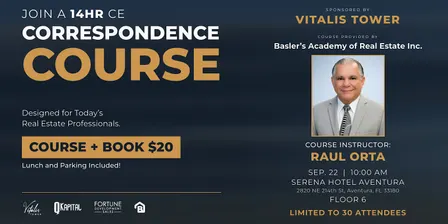 14-Hour CE Correspondence Course Sponsored by Vitalis Tower