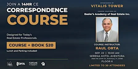 14-Hour CE Correspondence Course Sponsored by Vitalis Tower